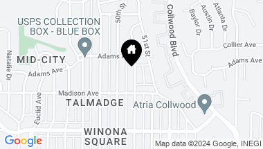 Map of 4654 Altadena Ave, San Diego CA, 92115