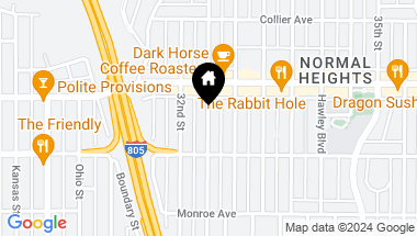 Map of 4754 58 Bancroft Street, San Diego CA, 92116