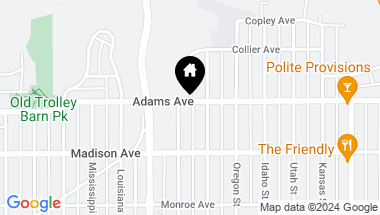 Map of 2511 Adams Avenue, Normal Heights CA, 92116