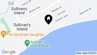 Map of 2411 Atlantic Avenue, Sullivans Island SC, 29482