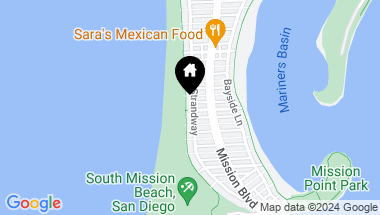 Map of 2801 Oceanfront Walk, San Diego CA, 92109