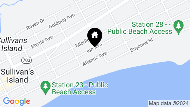 Map of 2524 Atlantic Avenue, Sullivans Island SC, 29482