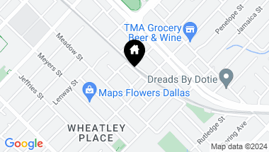 Map of 3523 S Trunk Avenue, Dallas TX, 75215