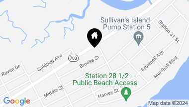 Map of 2824 Brooks Street, Sullivans Island SC, 29482