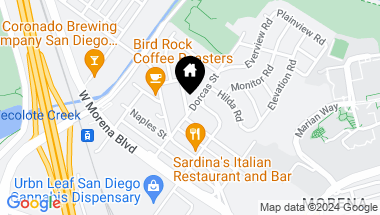 Map of 1205 Gertrude St, San Diego CA, 92110