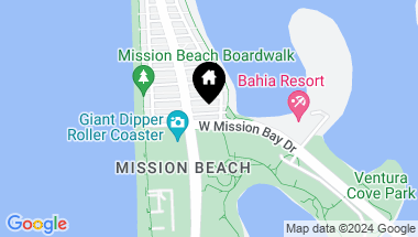 Map of 826 W Mission Bay Drive, Pacific Beach CA, 92109
