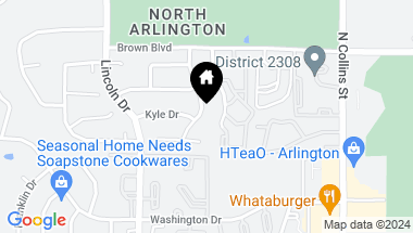 Map of 2307 Eagle Park Lane, Arlington TX, 76011