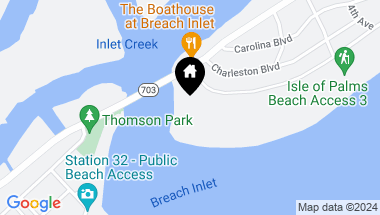 Map of 104 Ocean Boulevard, Isle of Palms SC, 29451