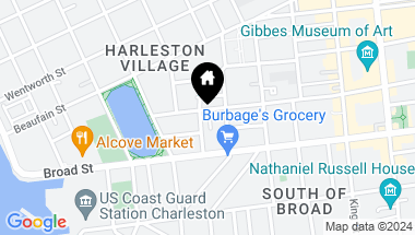 Map of 165 Queen Street # C Unit: A,B,C, Charleston SC, 29401