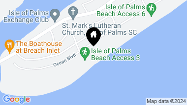 Map of 306 & 308 Ocean Boulevard, Isle of Palms SC, 29451