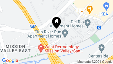Map of 2222 River Run Dr 137, San Diego CA, 92108