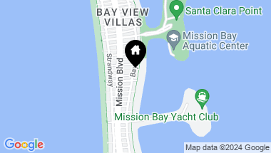 Map of 3610 Bayside Walk, Pacific Beach CA, 92109