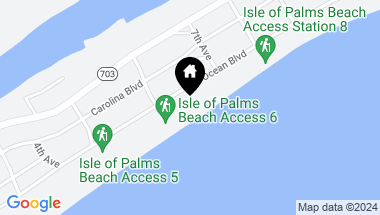 Map of 608 Ocean Boulevard, Isle of Palms SC, 29451