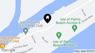 Map of 407 Palm Boulevard, Isle of Palms SC, 29451