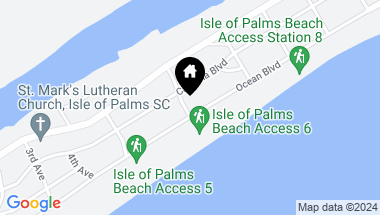 Map of 601 Ocean Boulevard, Isle of Palms SC, 29451