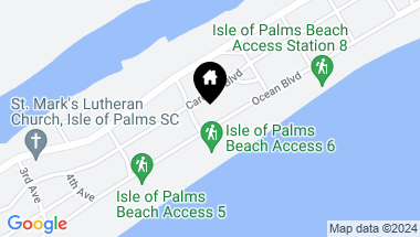 Map of 605 Ocean Boulevard, Isle of Palms SC, 29451