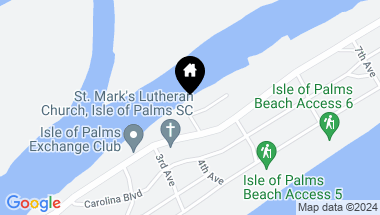 Map of 401 Merritt Boulevard, Isle of Palms SC, 29451