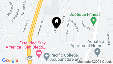 Map of 2037 Seagull Lane, San Diego CA, 92123