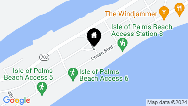 Map of 627 Ocean Boulevard, Isle of Palms SC, 29451