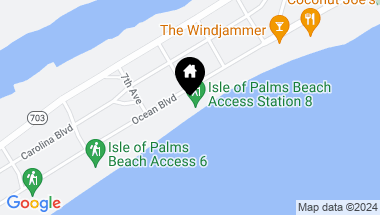Map of 714 Ocean Boulevard, Isle of Palms SC, 29451
