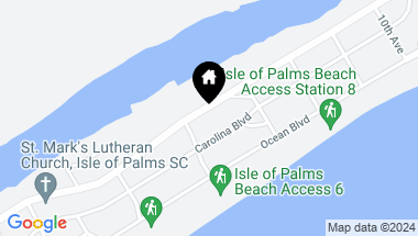 Map of 606 Palm Boulevard, Isle of Palms SC, 29451