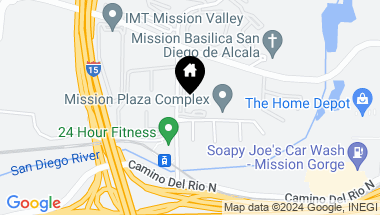 Map of 5989 Rancho Mission Road # 108, Mission Valley CA, 92108
