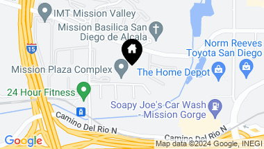 Map of 10737 San Diego Mission Road # 115, Mission Valley CA, 92108