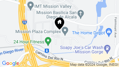 Map of 5999 Rancho Mission Road # 105, Mission Valley CA, 92108