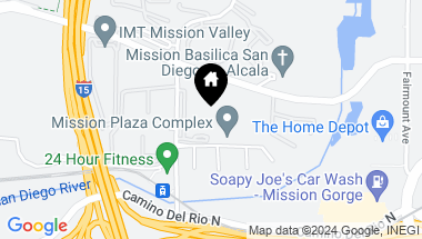 Map of 6009 Rancho Mission Rd 106, San Diego CA, 92108
