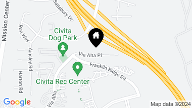 Map of 2951 Via Alta Pl, Mission Valley CA, 92108