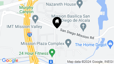 Map of 10505 San Diego Mission Road, San Diego CA, 92108