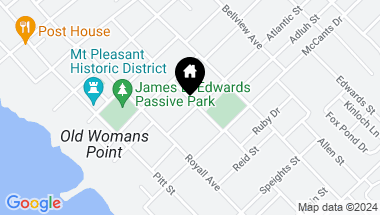 Map of 118 Freeman Street, Mount Pleasant SC, 29464