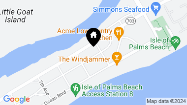 Map of 913 Carolina Boulevard, Isle of Palms SC, 29451