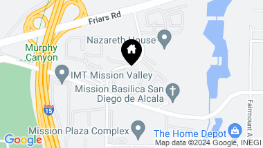Map of 6131 Rancho Mission Road # 109, Mission Valley CA, 92108