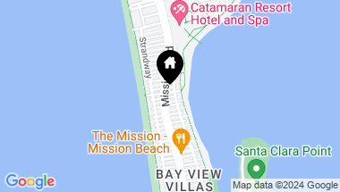 Map of 807 San Rafael Pl, Pacific Beach CA, 92109