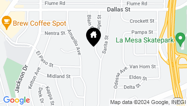 Map of 5990 Nagel Street, La Mesa CA, 91942