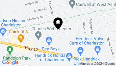 Map of 1522 Evergreen Street # C Unit: A,B,C, Charleston SC, 29407