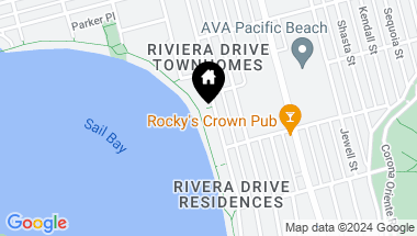 Map of 3860 Riviera Drive # 502, Pacific Beach CA, 92109