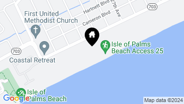 Map of 2402 Palm Boulevard, Isle of Palms SC, 29451