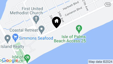 Map of 2208 Palm Boulevard, Isle of Palms SC, 29451