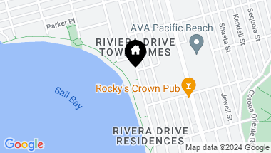 Map of 3874-80 Riviera, Pacific Beach CA, 92109
