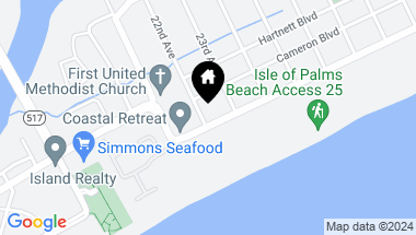Map of 2201 Palm Boulevard, Isle of Palms SC, 29451