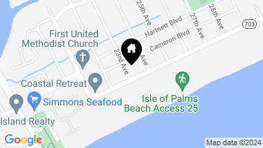 Map of 2301 Palm Boulevard, Isle of Palms SC, 29451