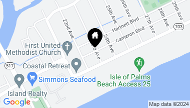 Map of 2206 Cameron Boulevard, Isle of Palms SC, 29451