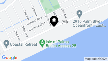 Map of 2614 Palm Boulevard, Isle of Palms SC, 29451