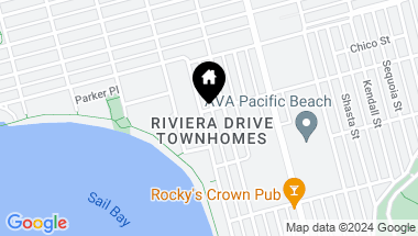Map of 3985 Riviera Dr # H, Pacific Beach CA, 92109