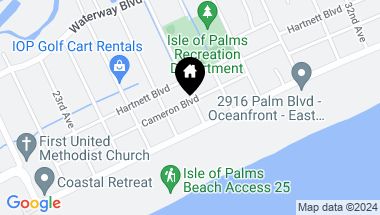 Map of 2606 Cameron Boulevard, Isle of Palms SC, 29451