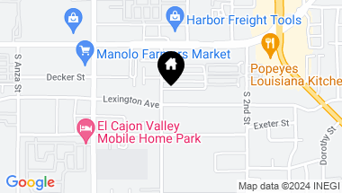 Map of 1174 E Lexington Ave., El Cajon CA, 92019