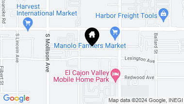 Map of 1018 E Lexington Ave., El Cajon CA, 92020