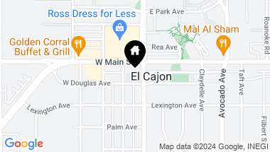 Map of 118 W Douglas Ave, El Cajon CA, 92020